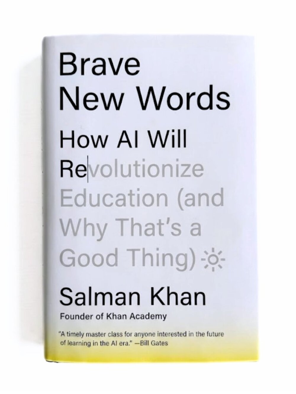 HARDCOVER AI Education Technology - Brave New Words by Salman Khan